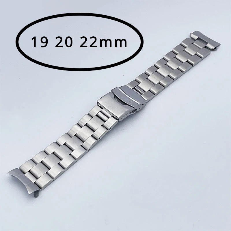 

Ремешок из нержавеющей стали 316L для наручных часов Seiko 05 SRPD63K Skx007 SKX175, безопасный мужской браслет с пряжкой, 19 20 22 мм