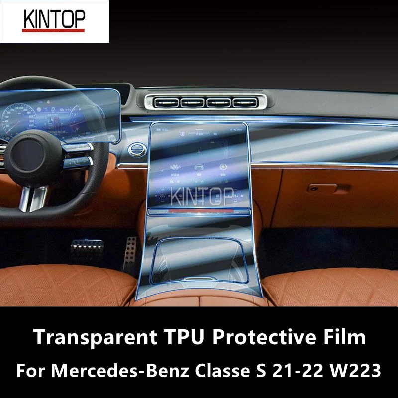 atFoliX Schutzfolie Displayschutz für Mercedes MBUX W223 2021 S-Klasse, (3  Folien), Ultraklar und hartbeschichtet