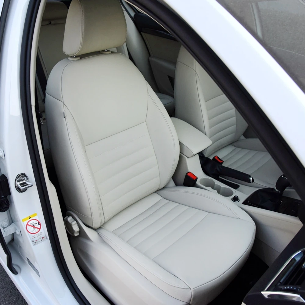 Custom Leather Seat Covers For Skoda Octavia Interior Protector_voghion.com
