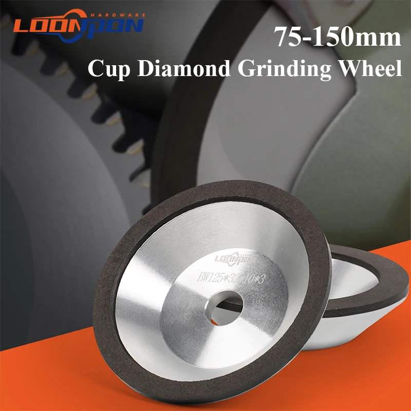Loonpon Diamond Grinding Wheel Cup polishing wheel disc cut wheel Grinding Wheel Tool for Polishing Milling Cutter Grinder Disc 75mm/100mm/125mm/150mm