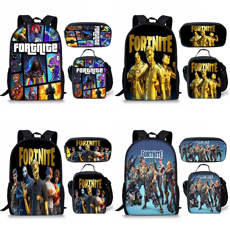 Kids Backpack Fortnite School Bag And Lunchbox FORTNITE Backpack