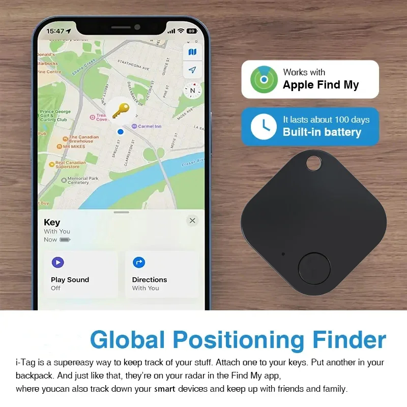 Mini Blue-tooth GPS Tracker Anti Lose Reminder Device Key Finder Pet Dog Kid Bag Wallet Car Locator Smart Tag For Find My APP