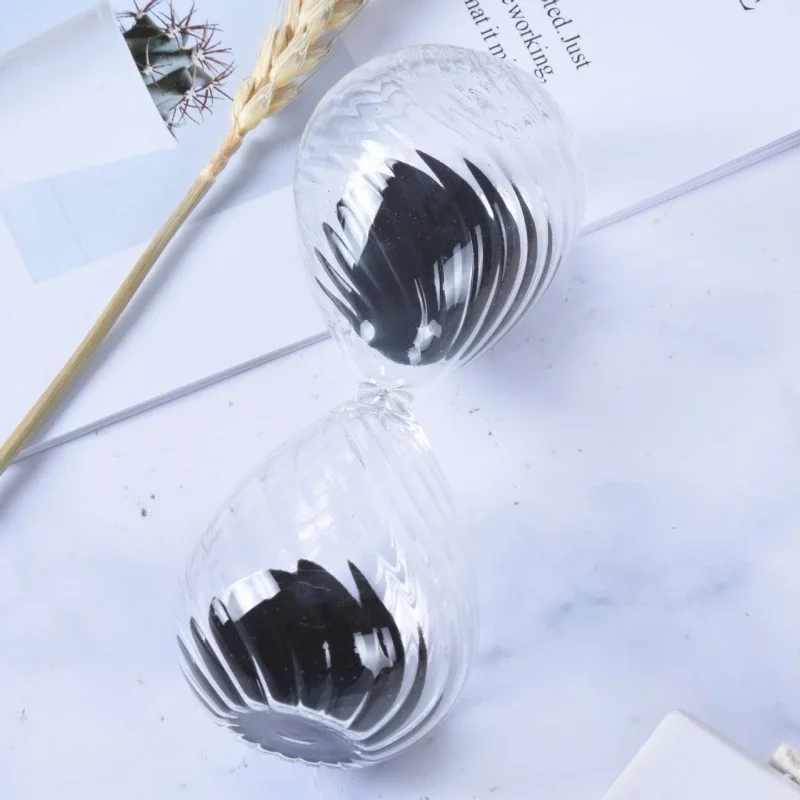 5-30 Minutes Hourglass Screw Thread Glass Sand Clock Sandglass Modern Creative Timer Home Decoration Timekeeper Handmade Crafts 4