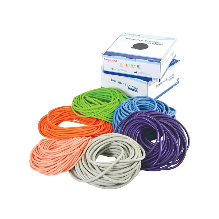 Product of Malaysia Level 3 Medium Green Resistance Tubes, Professional Latex Elastic Tubing, Full Body, Core Exercise, Physical