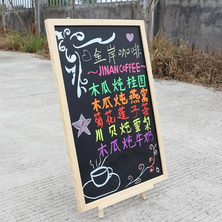 상점 지원 마그네틱 소형 칠판 바 디스플레이 수직 광고판, 어린이 책상 교육 초크 드로잉 B