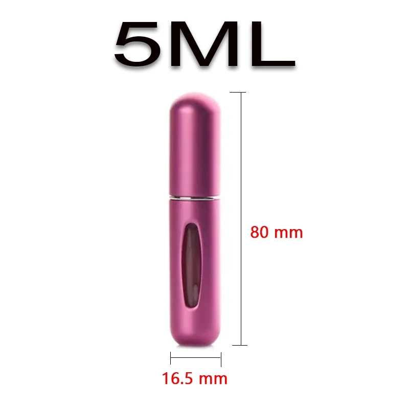 Perfume Bottle 5ml Refillable For Cosmetics Spray Bottling Dispenser Press Head Portable Travel