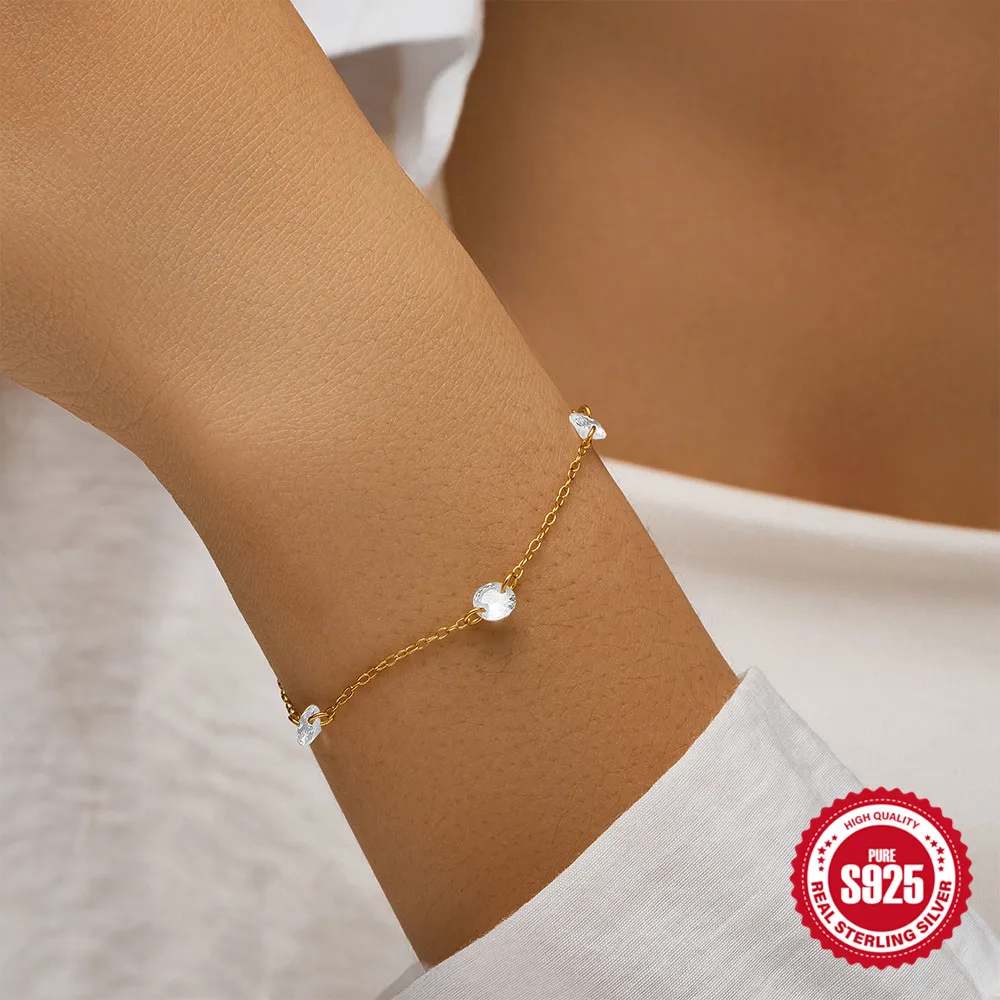 

Женский браслет из серебра 925 пробы с четырьмя острыми звездами и опалом