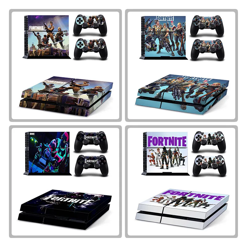 Fortnite Vinyl Decal Skin Per Ps4 Console Cover Per Playstaion 4 Console Skin Sticker + 2Pcs Controle Custodie Protettive Accessori