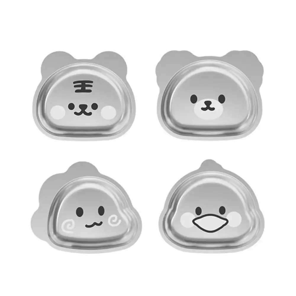 Anti Scalding Cartoon Dinner Plate Anti-slip Flat Bottom Cute Baby Food Bowl Heat-resistant Food Grade Child Feeding Tray