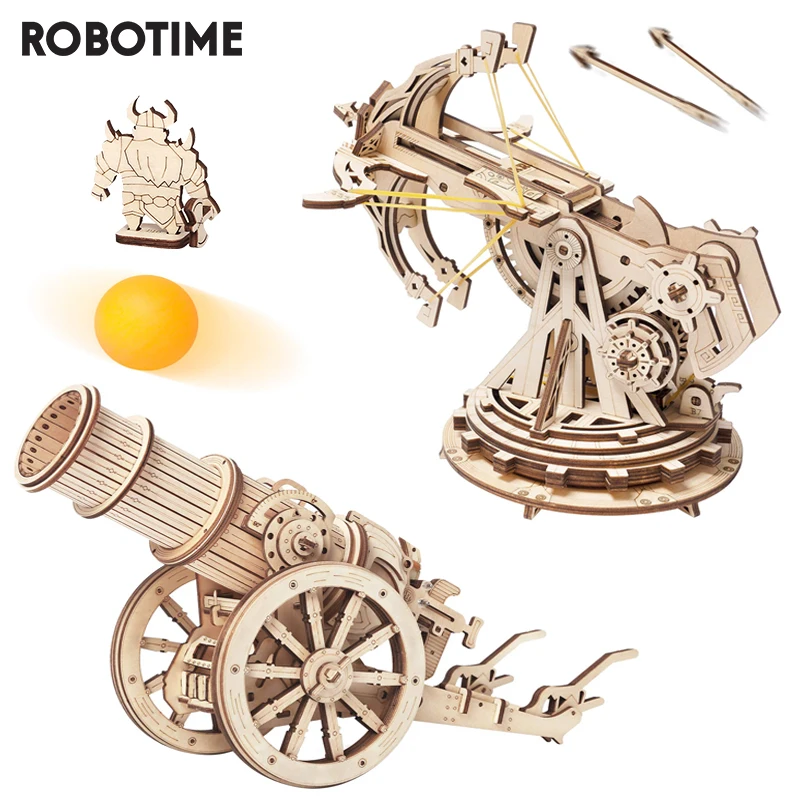 Robotime Rokr Siege Heavy Ballista 3D Puzzle Game Giocattoli Per Bambini Bambini Kw401
