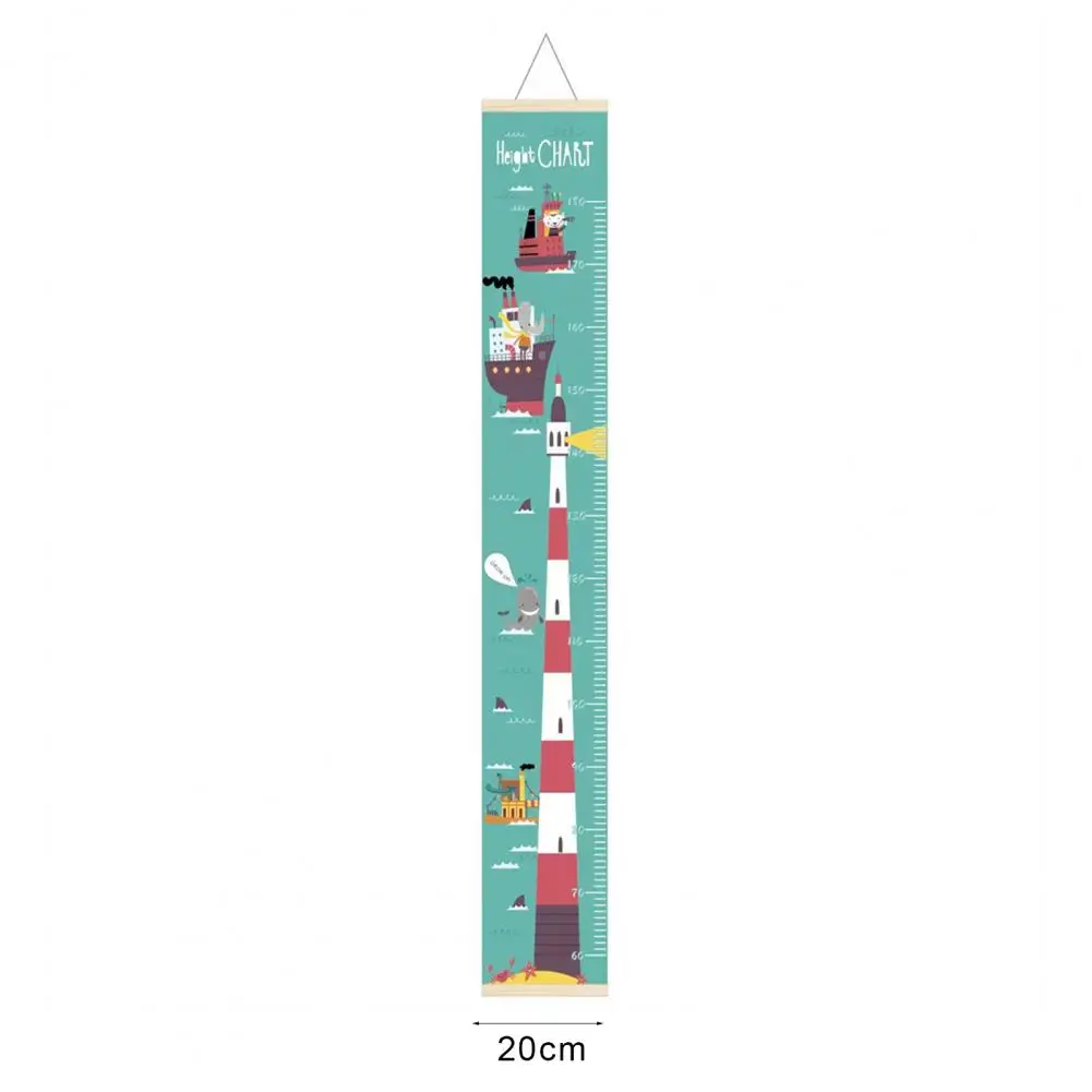 Description Picture 2 of itemChild Growth Up Chart Indicator Non Woven Fabric Height Ruler Wall Sticker for Measure Boys Girls Living Room Hanging Home Decor