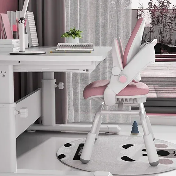 Kids Recliner Chair Baby Feeding Table Children's Plastic Furniture For Room Girls High Glasses Desk Girl Youth Armchair Child