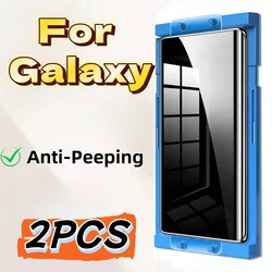 2 - Pack Anti - Spy Ceramic Screen Protector with Privacy Guard - Galaxy S20+