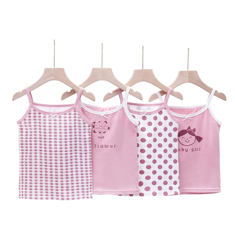 

4PCS Tops Shirt Spring Undershirt Comfortable Toddlers Girl Sport Tops