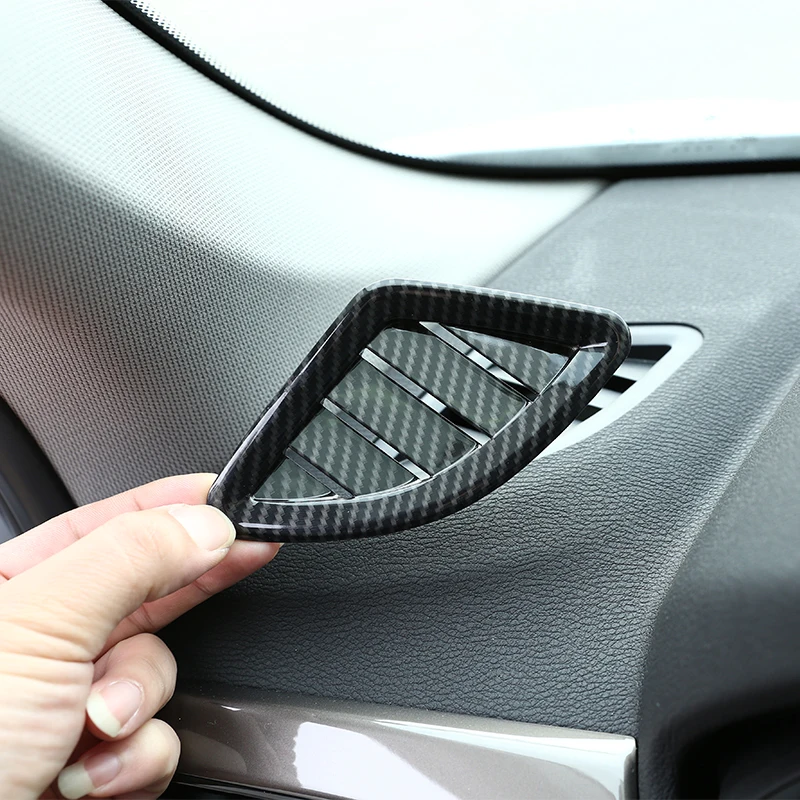 

2 Piece Set For BMW X1 2016-2019 F48 Car Modeling Dashboard Air Outlet Frame Sticker ABS Car Interior Modification Accessories