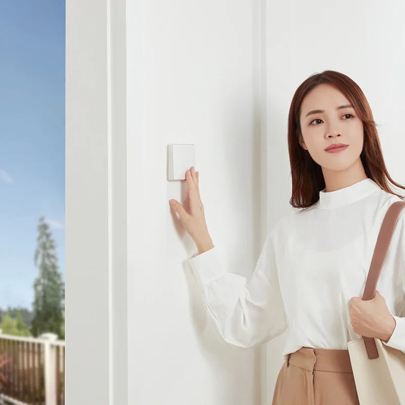 Aqara-interruptor Inteligente de Parede sem Fio d1 Zigbee Chave de Luz Controle Remoto Fio de Fogo Não Neutro Trabalhe com mi Home Homekit - Image 3