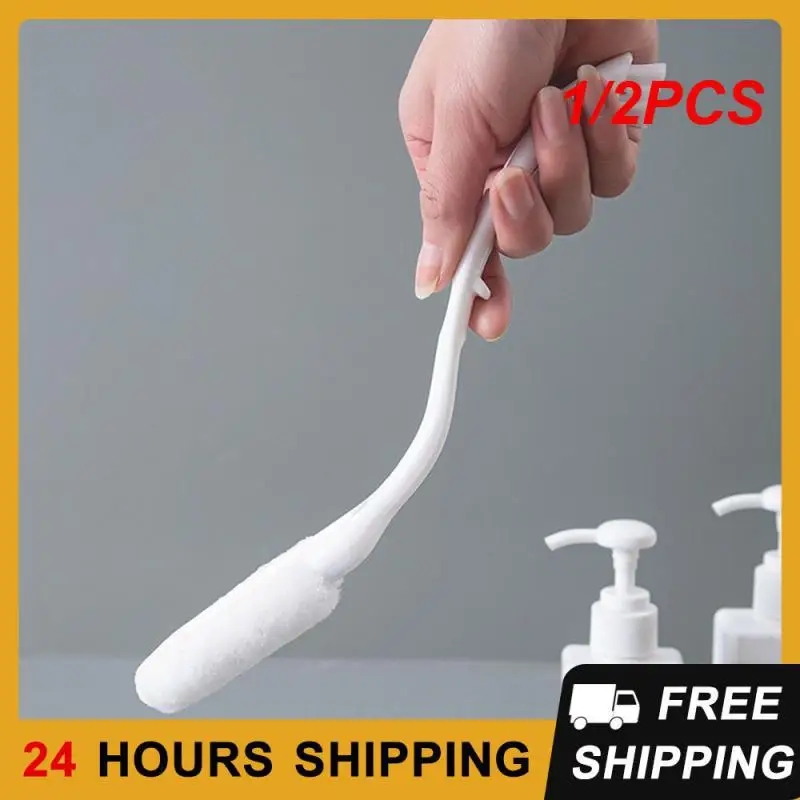 

1/2PCS Sponge Brush With Fluff Protective Upper Effective Cleaning Brush Home Essential Soft Bristle Brush Easy Brushing Durable