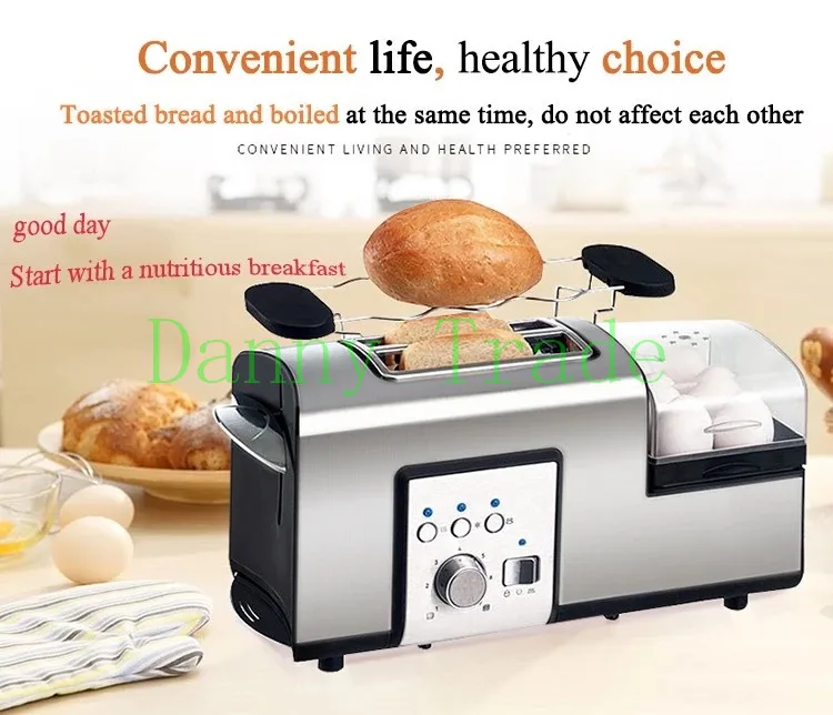 Description Picture 3 of item3-in-1 Breakfast Machine 850w oven Bread Baking Maker Bread Toaster /Fried Egg/ Coffee Cooker