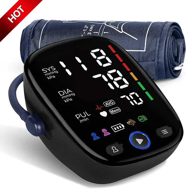 Digital Blood Pressure Monitor Upper Arm Automatic BP Cuff Machine Tonometer LED Sphygmomanometer for Home Use Health Care 1