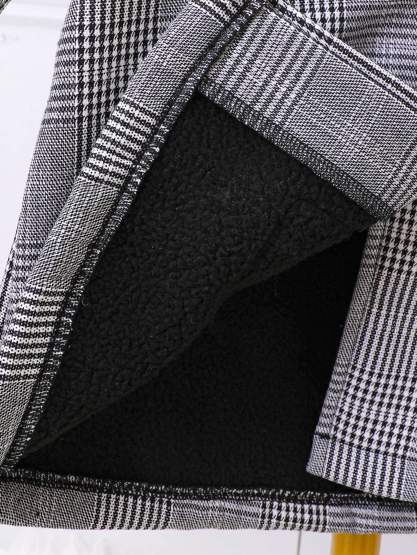 Girls Winter Coat Young Children Winter Plaid Fur Collar Thickened Plush Coat For Girls