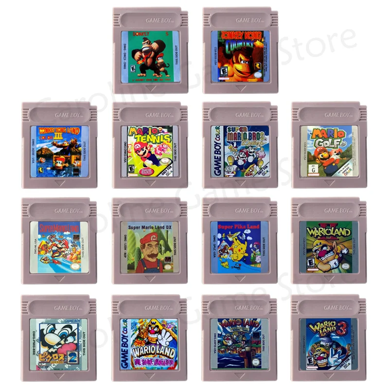 Mario GBC Series 16 Bit GBC Game Cassette Classic Golf Tennis Super