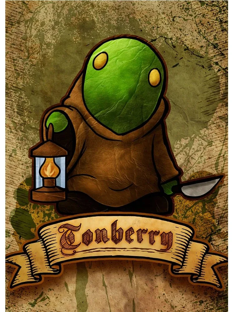 thumbnail image 1 of Póster de videojuego Final Fantasy GF Cactuar Tonberry Kweh, pintura en lienzo, arte de pared de jugador japonés para dormitorio de niño, decoración del hogar, Cuadros, 1 of 5