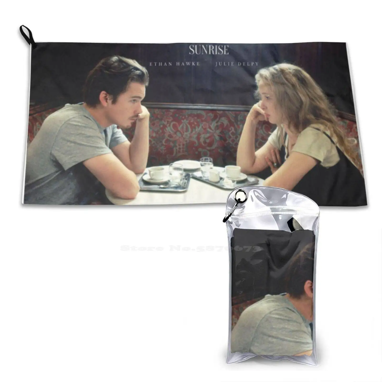 Prima Dell'Alba Poster Asciugamano Morbido Asciugamano Sportivo Ad Asciugatura Rapida Prima Dell'Alba Prima Del Tramonto Prima Della Mezzanotte Prima 