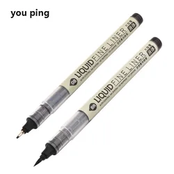 Large Capacity Waterproof Ink Art Markers - Brush Pen Set for Sketching, Drawing, and Comics (Brush -0.8)