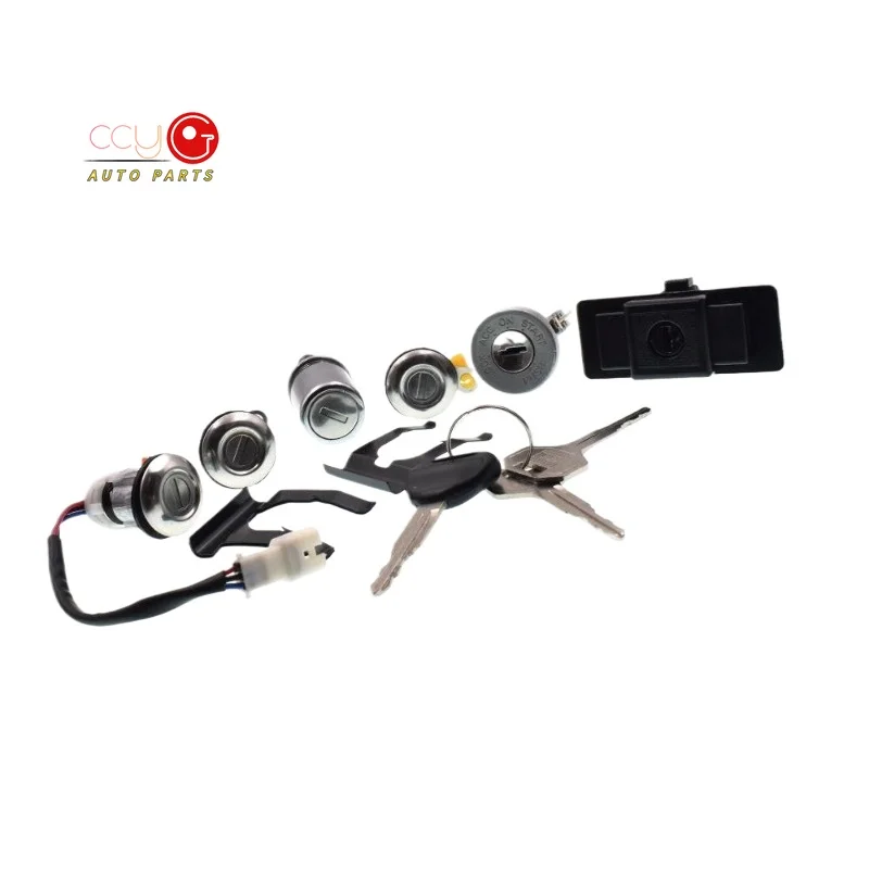 Oe MR259766 MR259744 New Lock Cylinder Key Set For Mitsubishi Pajero 2 II 1990-2004 V33 V364G54 4G64 4M40 6G72 V31W V32W V33 V36