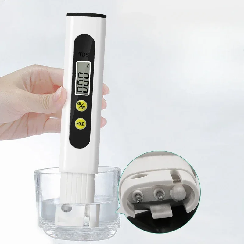 TDS 미터 디지털 물 테스터 0-9990ppm 자동 교정 LCD 식수 수경법 필터용 수질 분석기