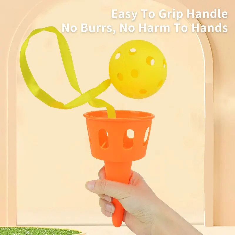 Kids Sports Catch A Ball Set Durable Plastic Sensory Training Equipment outdoor Party Game Ball Toss And Catch Toys For Lawn throwing catch ball toys throwing ball toys sport balls sensory toys