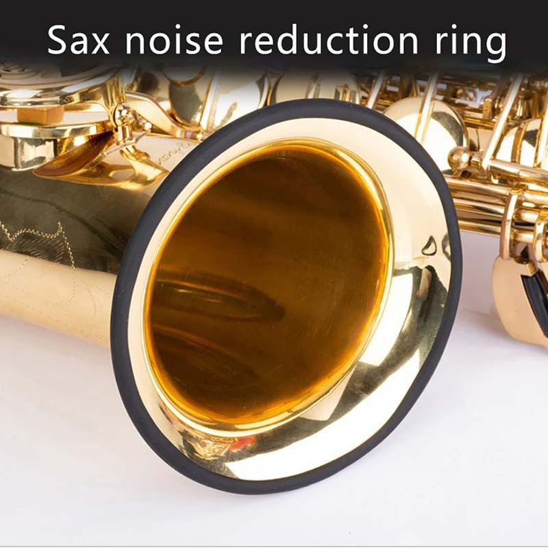 1Pc Saxophone Sound Absorbing Ring Silicone Mute Protector Sax Silencer