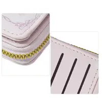 PU Leather Money Coin Purse Simple 2 Folds Credit Card Holoder Cute Card Wallets for Girls Students Gift 2