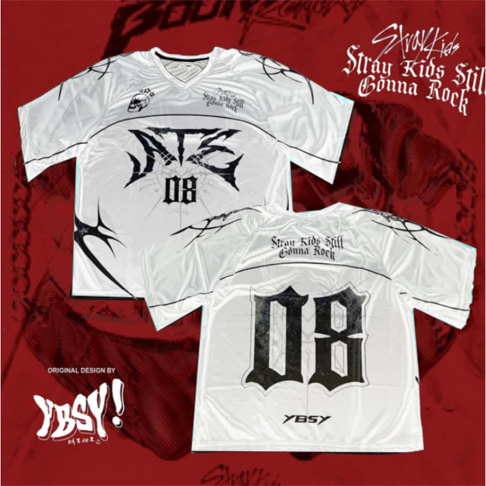 YBSY! STRAYKIDS JERSEY 2025 T-Shirt Men Hot Sale New Summer Women Short Sleeve Tops Shirts Children 2