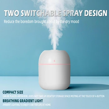 Mini Portable Humidifier Adjustable High Humidity Output Colored Light Quiet Energy Saving Modern Design Humidifier Bedroom Car 1