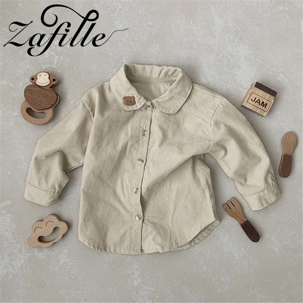 ZAFILLE Solid Shirts For Baby Boys Spring Autumn Kids Newborn Clothing Hot Sale Infant Boys Outfits Casual Toddler Baby Top