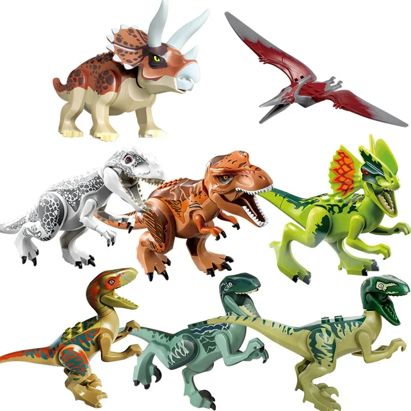 Building Block Toys Jurassic dinosaur baby building block accessories gift assembling educational toys
