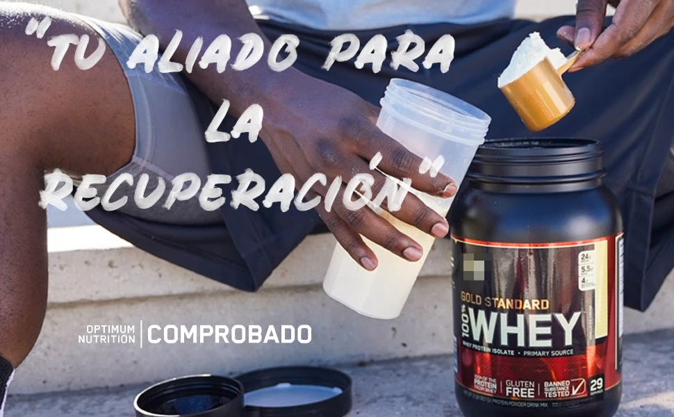proteina, proteina de suero de leche, 100% whey, protein, optimum nutrition, on, gold standard