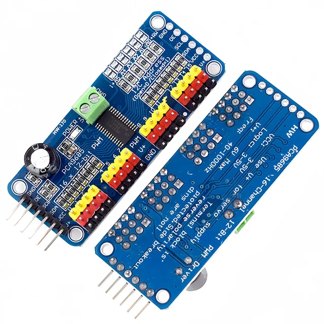 PCA9685PW 16 Channel 12-bit PWM/Servo Driver-I2C Interface PCA9685 Module Raspberry Pi Shield Module Servo Shield 1