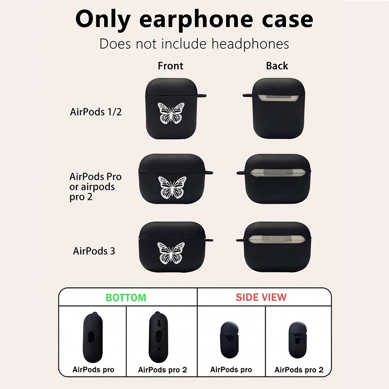 Silicone Black Wireless Bluetooth Earphone Accessories Case