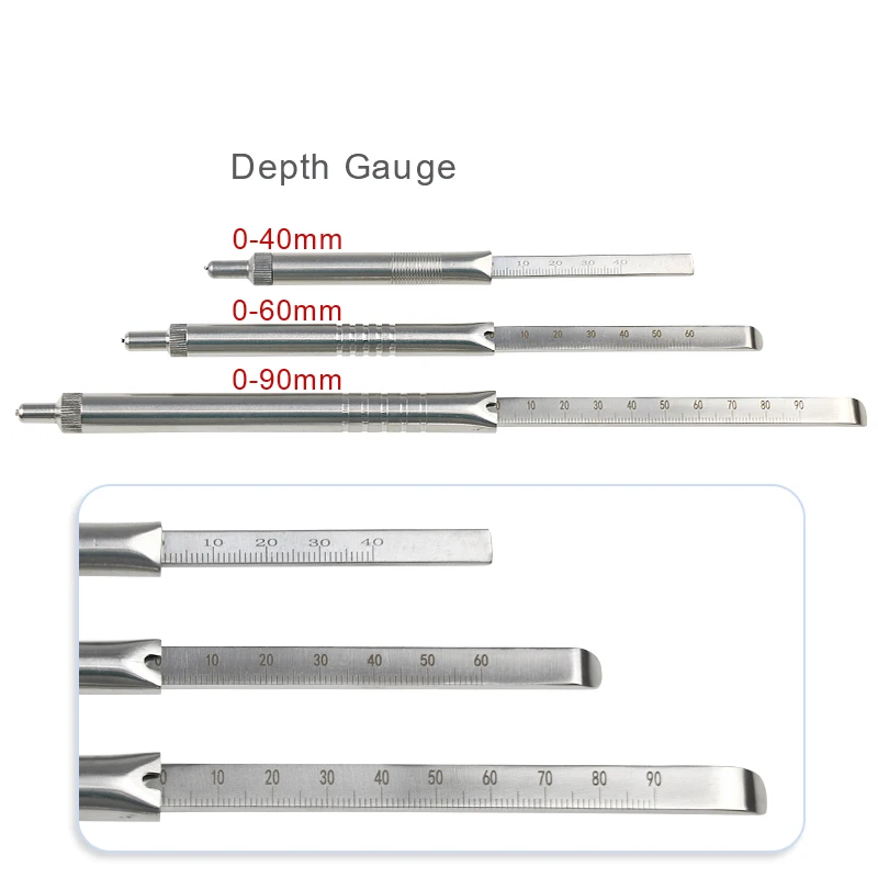 

Stainless Steel Depth Gauge Sounding Gauge Orthopedic Surgical Instruments