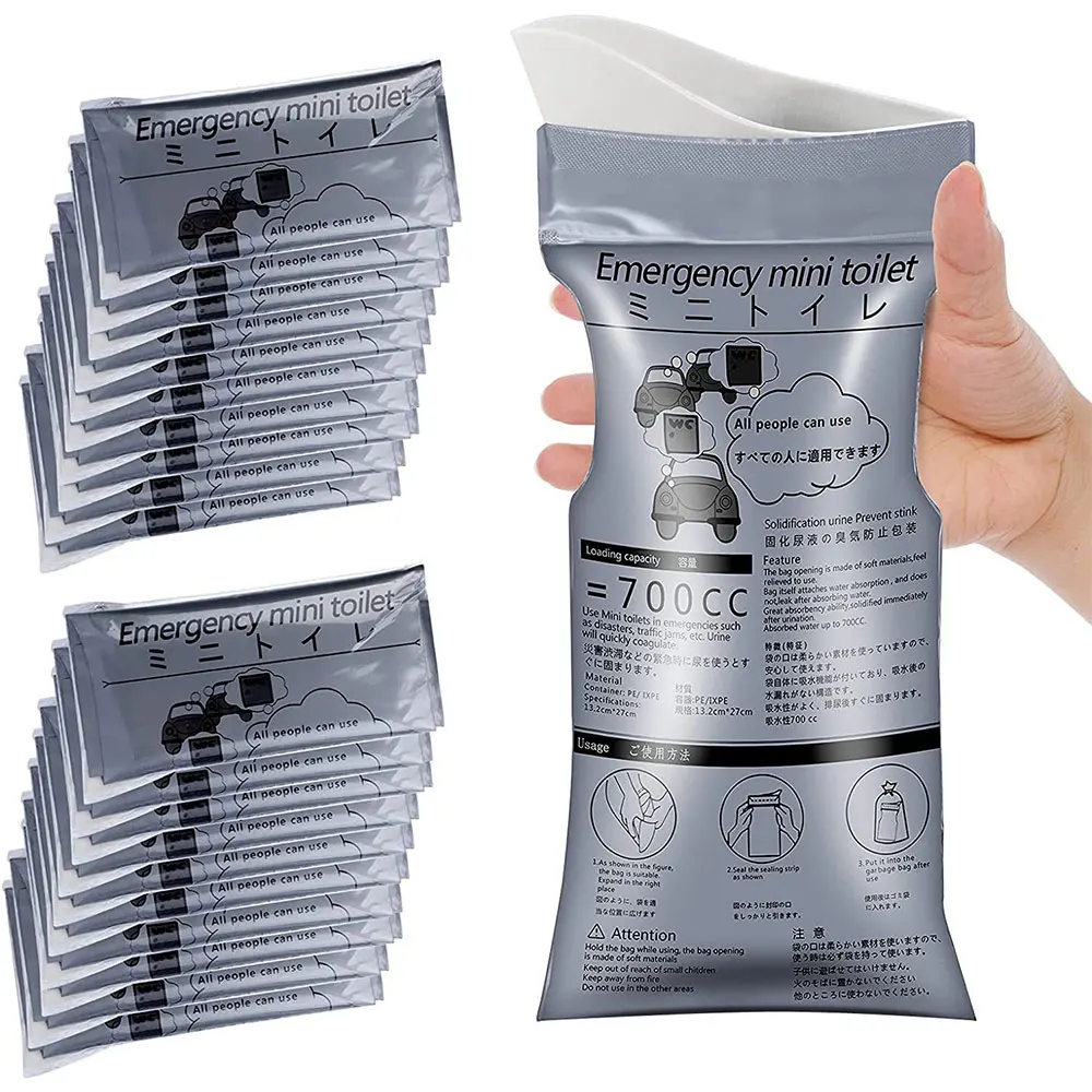 

Universal 1pcs 700CC Natural Bionic Design of Large Capacity Portable Emergency Urine Bag for Men and Women ZZ002751
