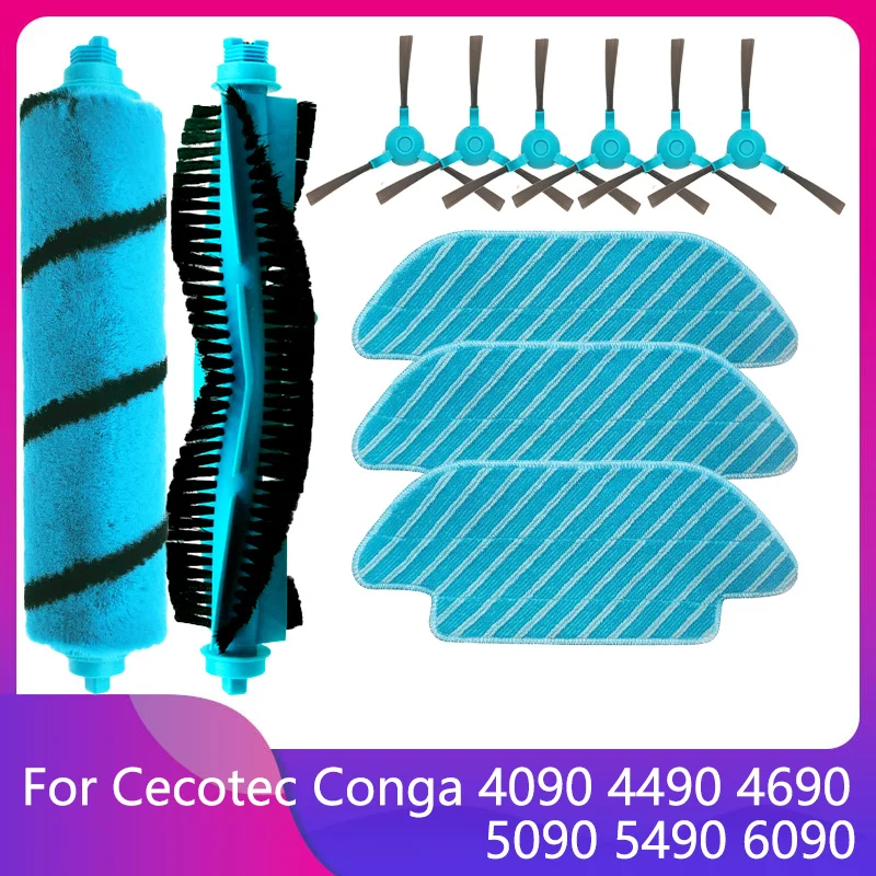 BAKUUM Cecotec Conga Series 4090, 4490, 4690 Ultra HEPA-filter voor stofzuigerrobot, accessoires en reserveonderdelen, 6 stuks