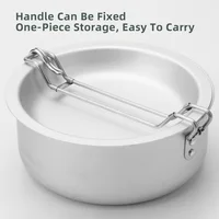 Outdoor Camping Tableware Cookware Set in High-Hardness Oxidized Aluminum Camping Pots and Pans Compact for Cooking Camp Pots 2