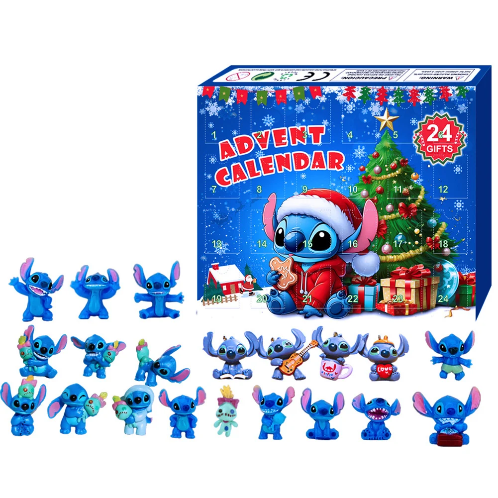 Christmas anime figure advent calendar decoration home Xmas cartoon festival theme calendar vacation countdown