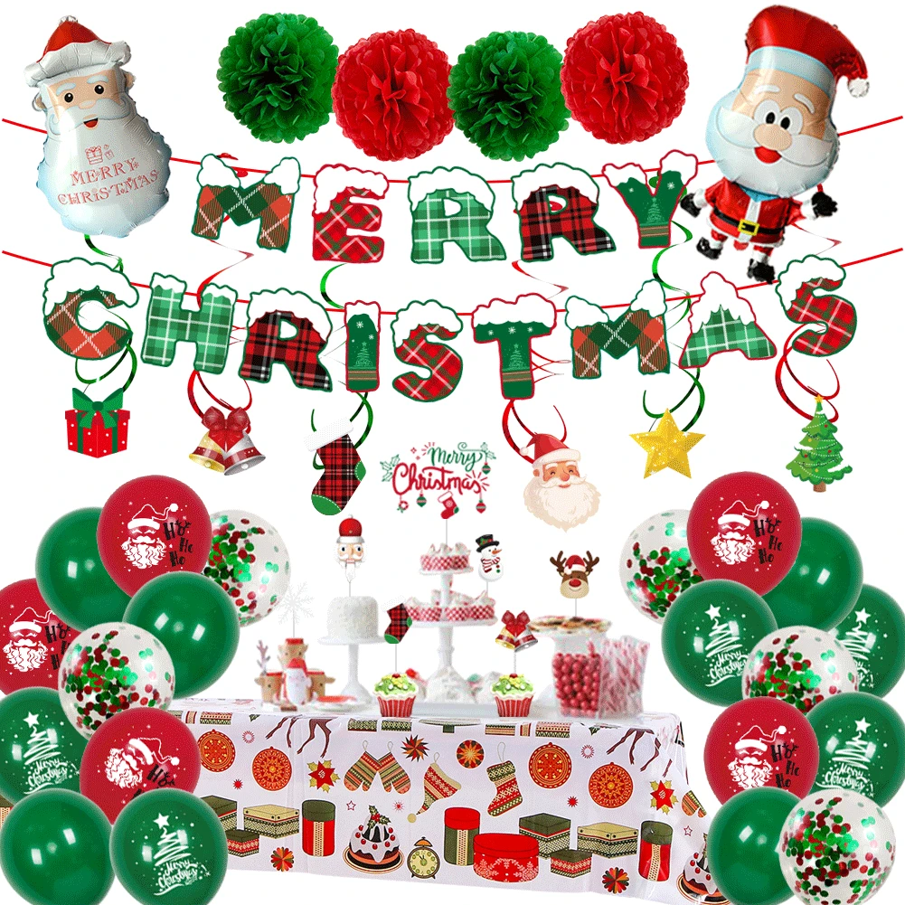 

Balloon Christmas balloon set Christmas ornaments cake card window decoration party Christmas balloons