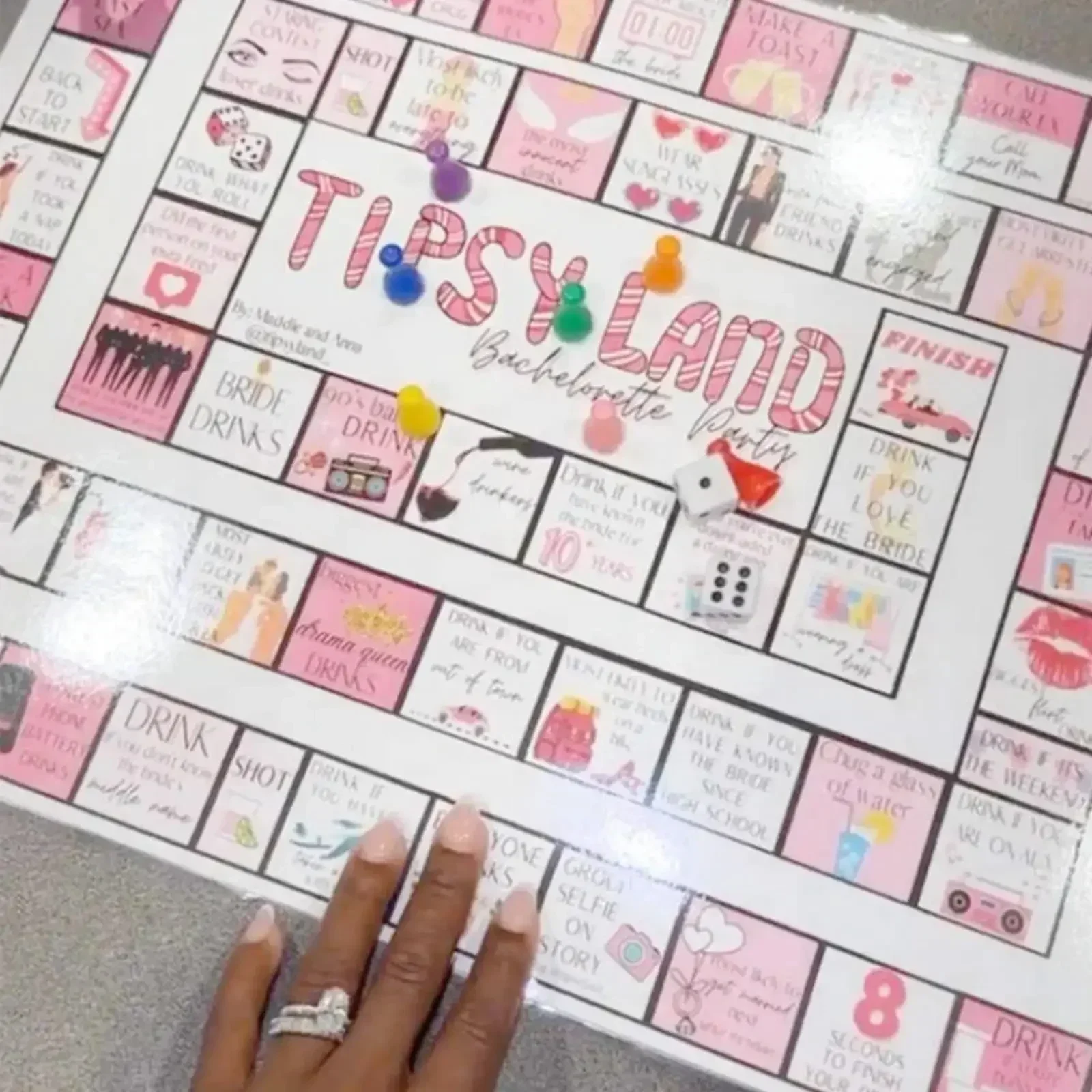 Drinking Board Game, Tipsy Land Drinking Game, Interactive Party for Adults Games, Fun Drinking for Any Occasion 3