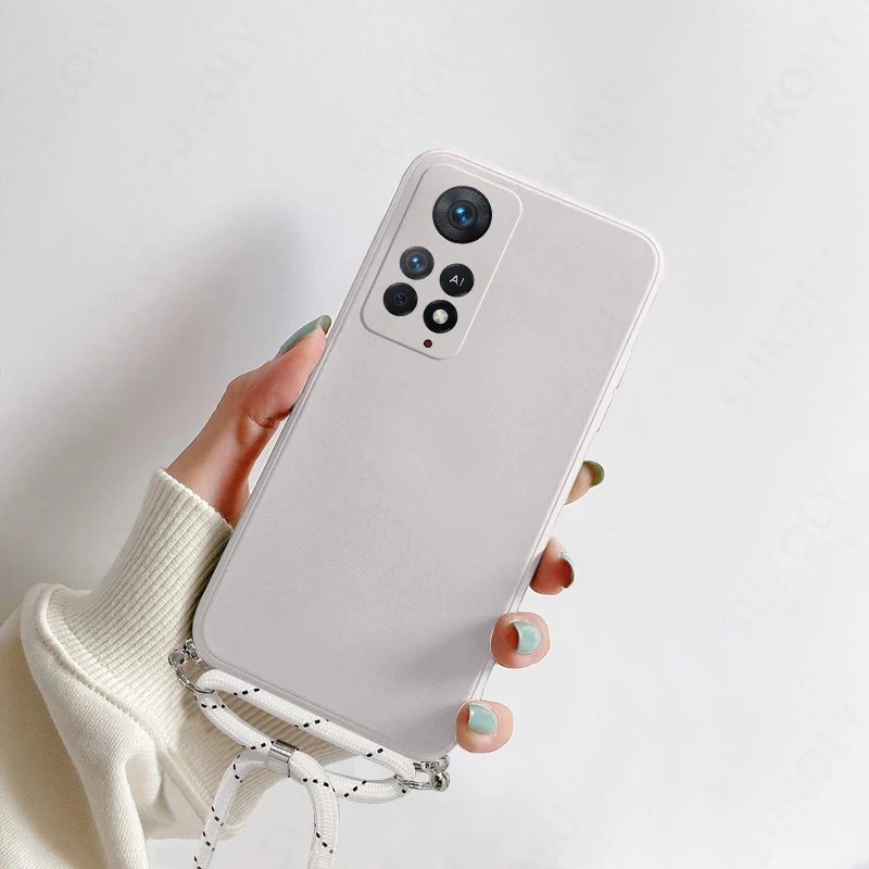 Soft TPU Silicone Crossbody Lanyard Phone Case
