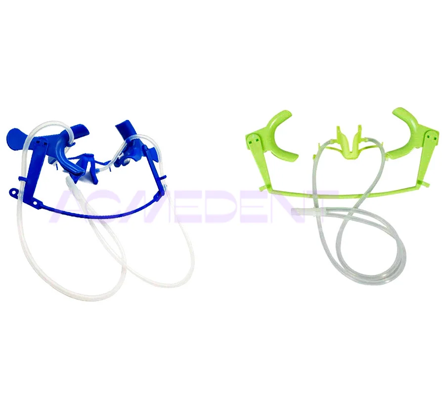 

Dental Nola Lip Cheek Retractor with Saliva Aspirator Mouth Opener Adjustable Dry Field System Dentistry Tongue Oral Separator