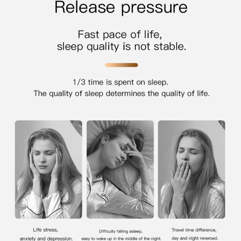 Portable EMS Pulse Sleep Aid Device for Anxiety and Insomnia Relief